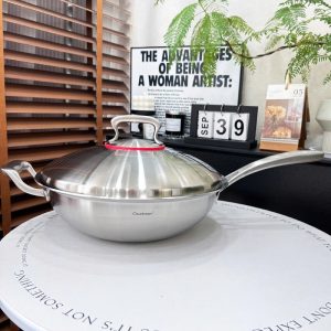 Chao sau long nap inox Chockmen size 32cm C246 1