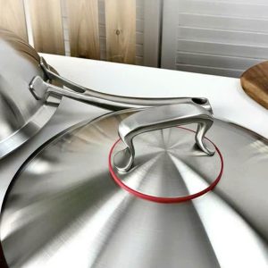 Chao sau long nap inox Chockmen size 32cm C246 9