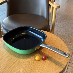 Chảo vuông chống dính gốm FRUTO sắc màu 24.5cm Chockmen - C500 Chao vuong chong dinh gom FRUTO sac mau 24.5cm Chockmen C500 1