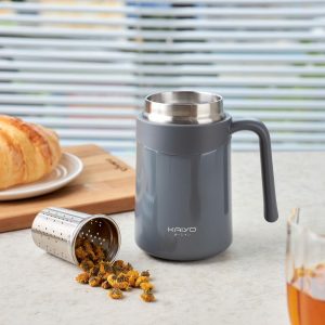 Coc giu nhiet 2 lop inox Kaiyo kem loi loc tra 350ml 11