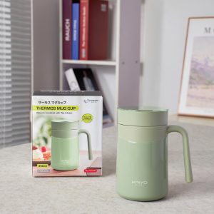 Coc giu nhiet 2 lop inox Kaiyo kem loi loc tra 350ml 16