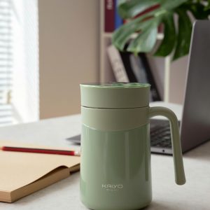 Coc giu nhiet 2 lop inox Kaiyo kem loi loc tra 350ml 2