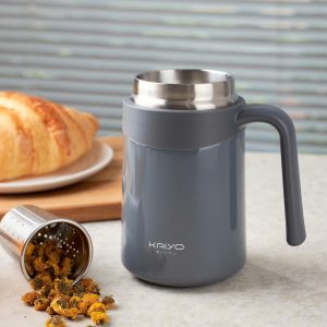 Coc giu nhiet 2 lop inox Kaiyo kem loi loc tra 350ml 4