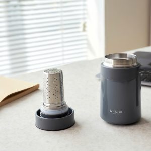 Coc giu nhiet 2 lop inox Kaiyo kem loi loc tra 350ml 6