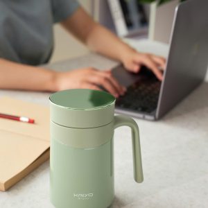 Coc giu nhiet 2 lop inox Kaiyo kem loi loc tra 350ml 8