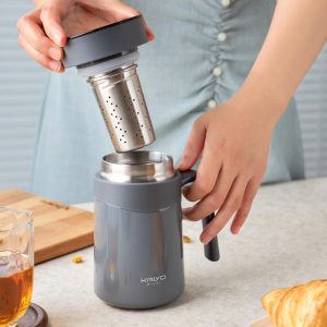 Coc giu nhiet 2 lop inox Kaiyo kem loi loc tra 350ml 9