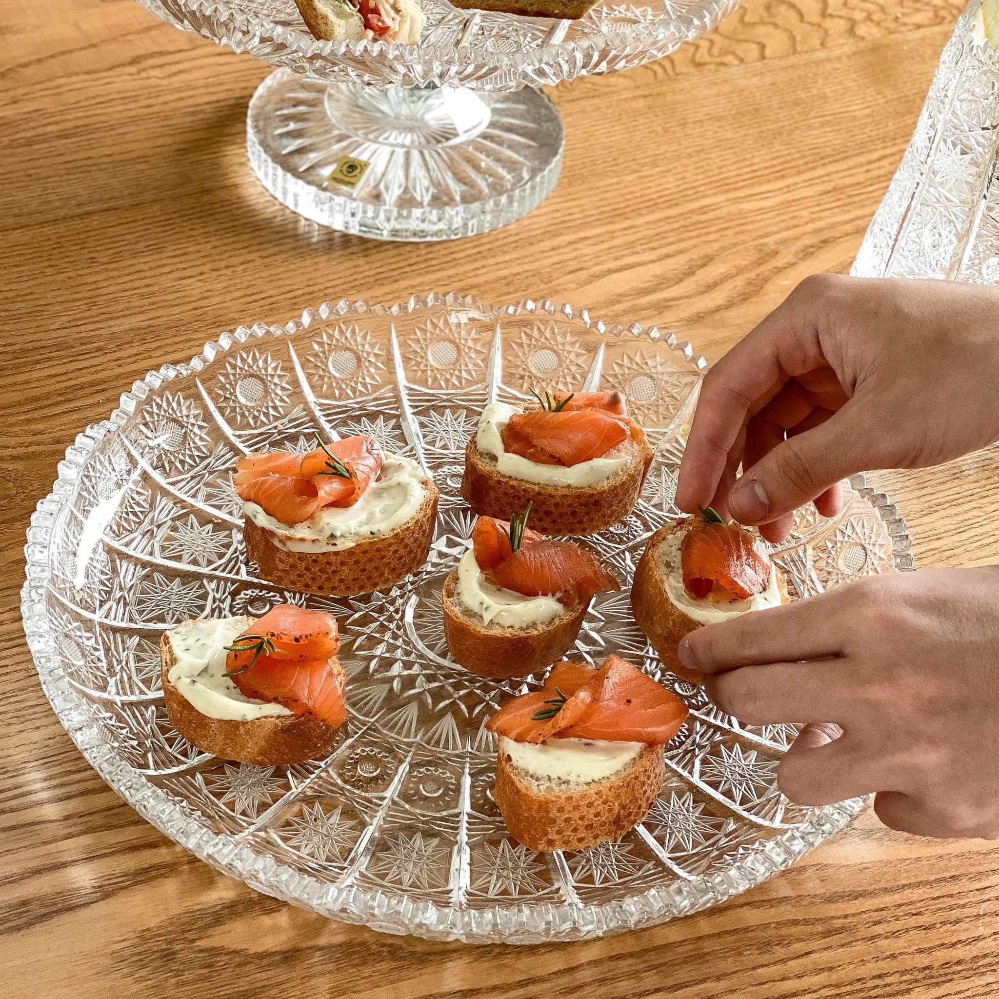 Đĩa Tròn Pha Lê M57 19cm 2 Dia Tron Pha Le M57 19cm 2