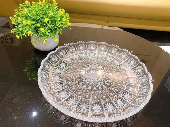 Đĩa Tròn Pha Lê M57 31cm 3 Dia Tron Pha Le M57 31cm 3