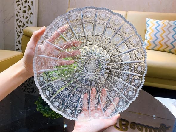 Đĩa Tròn Pha Lê M57 31cm 5 Dia Tron Pha Le M57 31cm 5