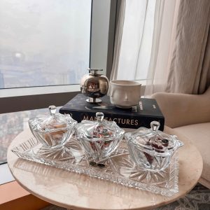 Dia pha le Bohemia chu nhat mai xoay 40cm 3