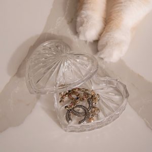 HỘP ĐỰNG TRANG SỨC TRÁI TIM CRYSTAL BOHEMIA 11CM Hop dung trang suc Trai tim 11cm 1