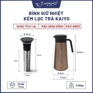 Phich giu nhiet kem loc tra dung tich Kaiyo 1.8L Kaiyo 20
