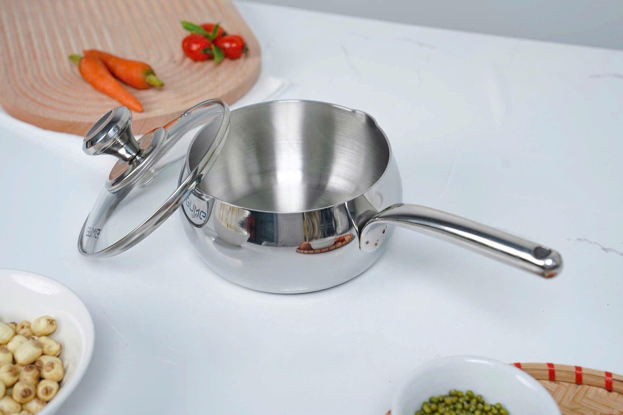 Quánh inox 18/10 cao cấp Gume Trimax GM-W1514 size 14cm