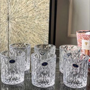 Set 6 cốc thấp Memphis 300ml Crystal Bohemia
