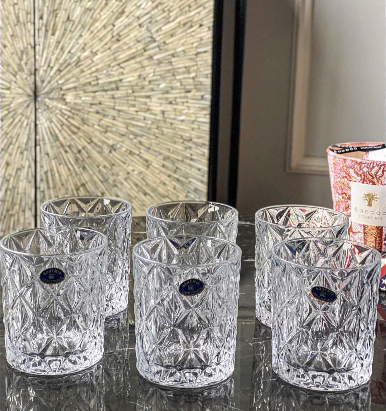 Set 6 cốc thấp Memphis 300ml Crystal Bohemia 5 Set 6 coc thap Memphis 300ml Crystal Bohemia 5