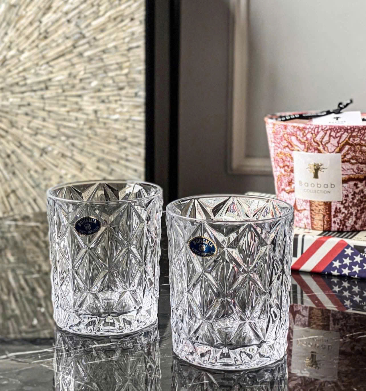 Set 6 cốc thấp Memphis 300ml Crystal Bohemia 7 Set 6 coc thap Memphis 300ml Crystal Bohemia 7