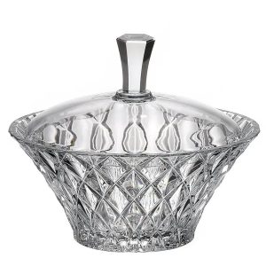 Thố Memphis trắng 19.5cm Crystal Bohemia