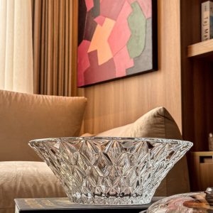 Tô Memphis trắng 30.5cm Crystal Bohemia