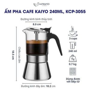 Ấm pha cà phê Kaiyo dung tích 240ml KCP-3055