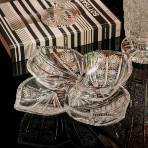 khay pha lê 4 ngăn 35cm mài 57