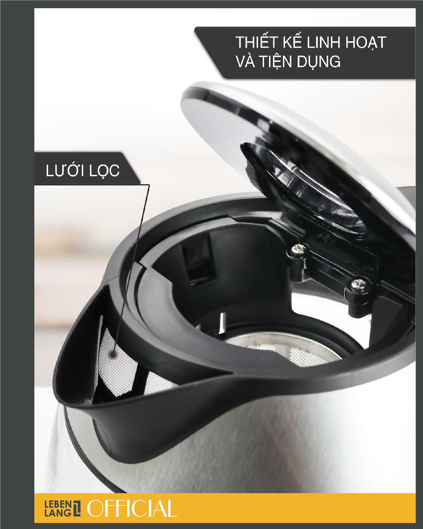 Ấm Siêu Tốc Thủy Tinh Lebenlang LBE2819 5 Am Sieu Toc Thuy Tinh Lebenlang LBE2819 5