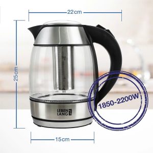 Ấm Siêu Tốc Thủy Tinh Lebenlang LBE2819 Am Sieu Toc Thuy Tinh Lebenlang LBE2819 6