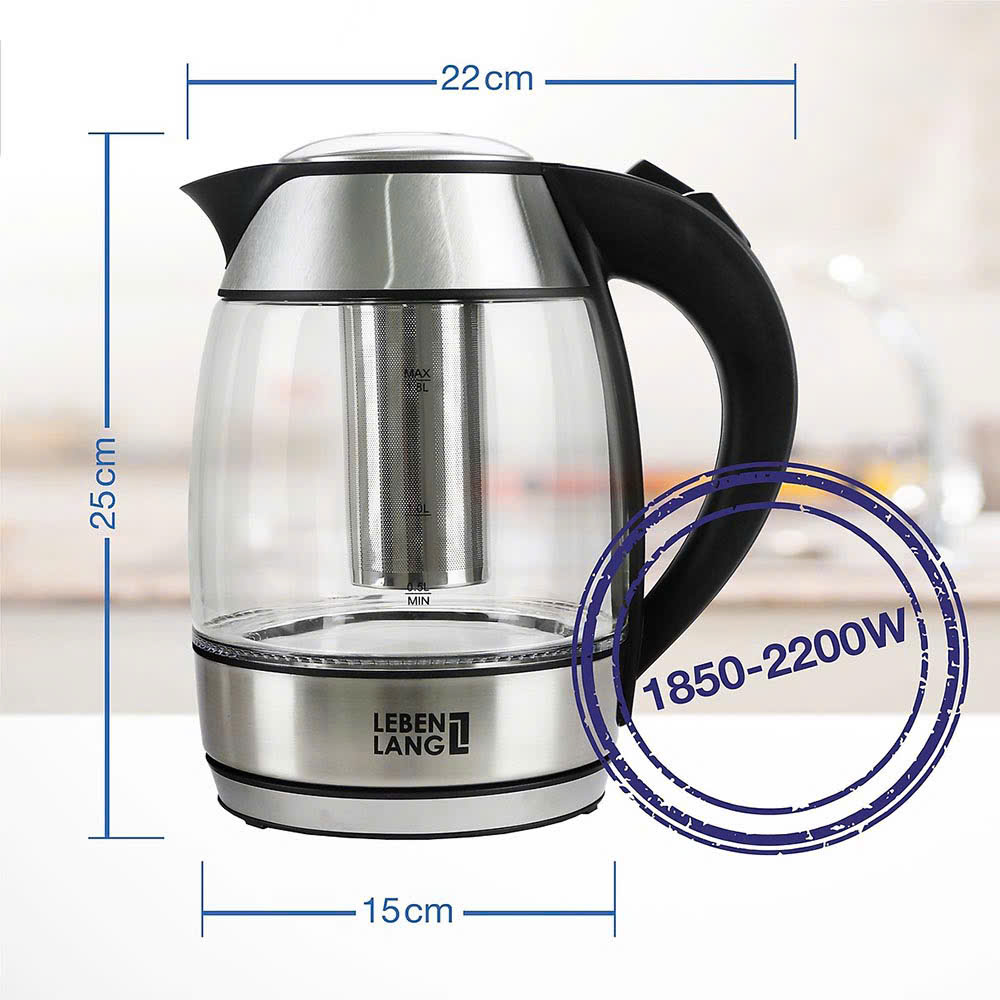 Ấm Siêu Tốc Thủy Tinh Lebenlang LBE2819 6 Am Sieu Toc Thuy Tinh Lebenlang LBE2819 6