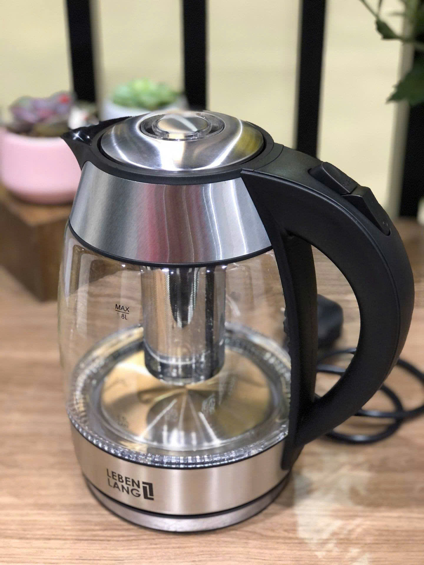 Ấm Siêu Tốc Thủy Tinh Lebenlang LBE2819 8 Am Sieu Toc Thuy Tinh Lebenlang LBE2819 8