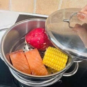 NOI HAP MINI WMF Stainless Steel Vegetable Steamer 6