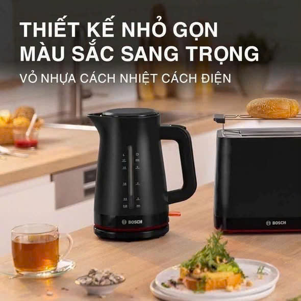 Ấm siêu tốc Bosch TWK3M123 1 Am sieu toc Bosch TWK3M123 1