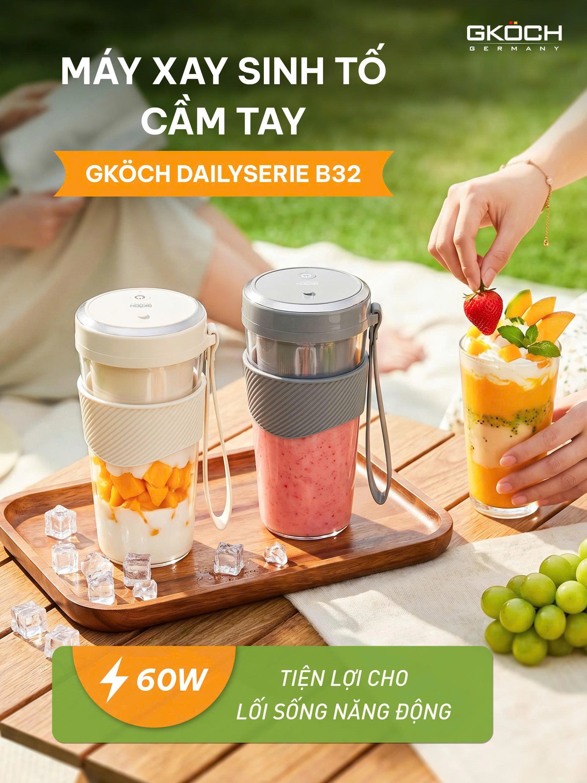 MÁY XAY SINH TỐ CẦM TAY GKÖCH B32 1 MAY XAY SINH TO CAM TAY GKOCH B32 1