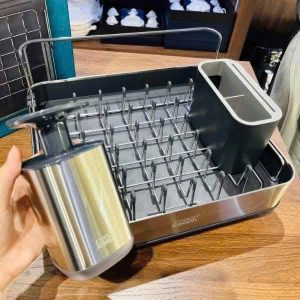Set khay úp bát Extend Steel kèm bình xà phòng Joseph Joseph Rethink Sink 85189 Set khay up bat Extend Steel kem binh xa phong Joseph Joseph Rethink Sink 85189 1