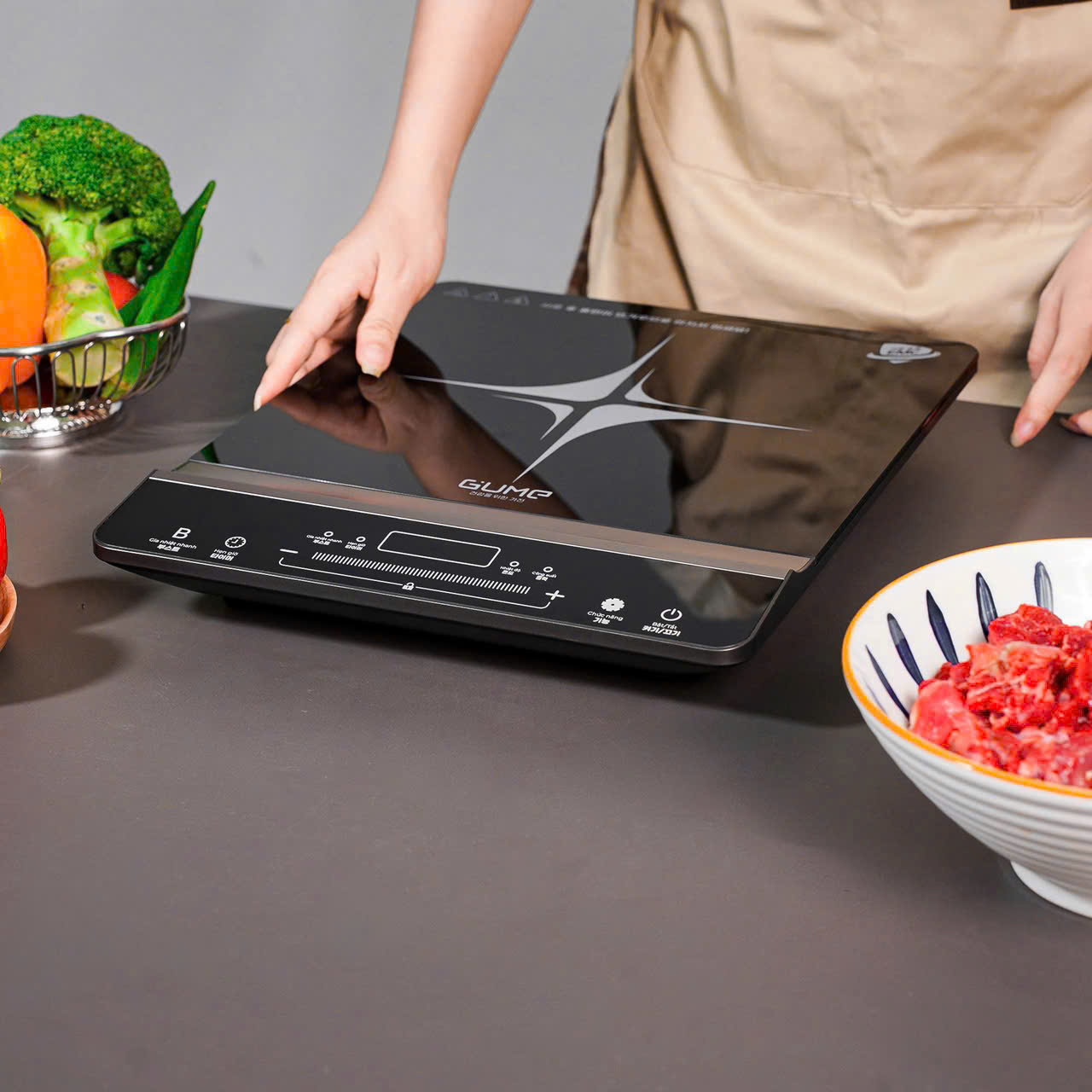 BẾP TỪ ĐƠN GUME GM-IC03 7 BEP TU DON GUME GM IC03 7