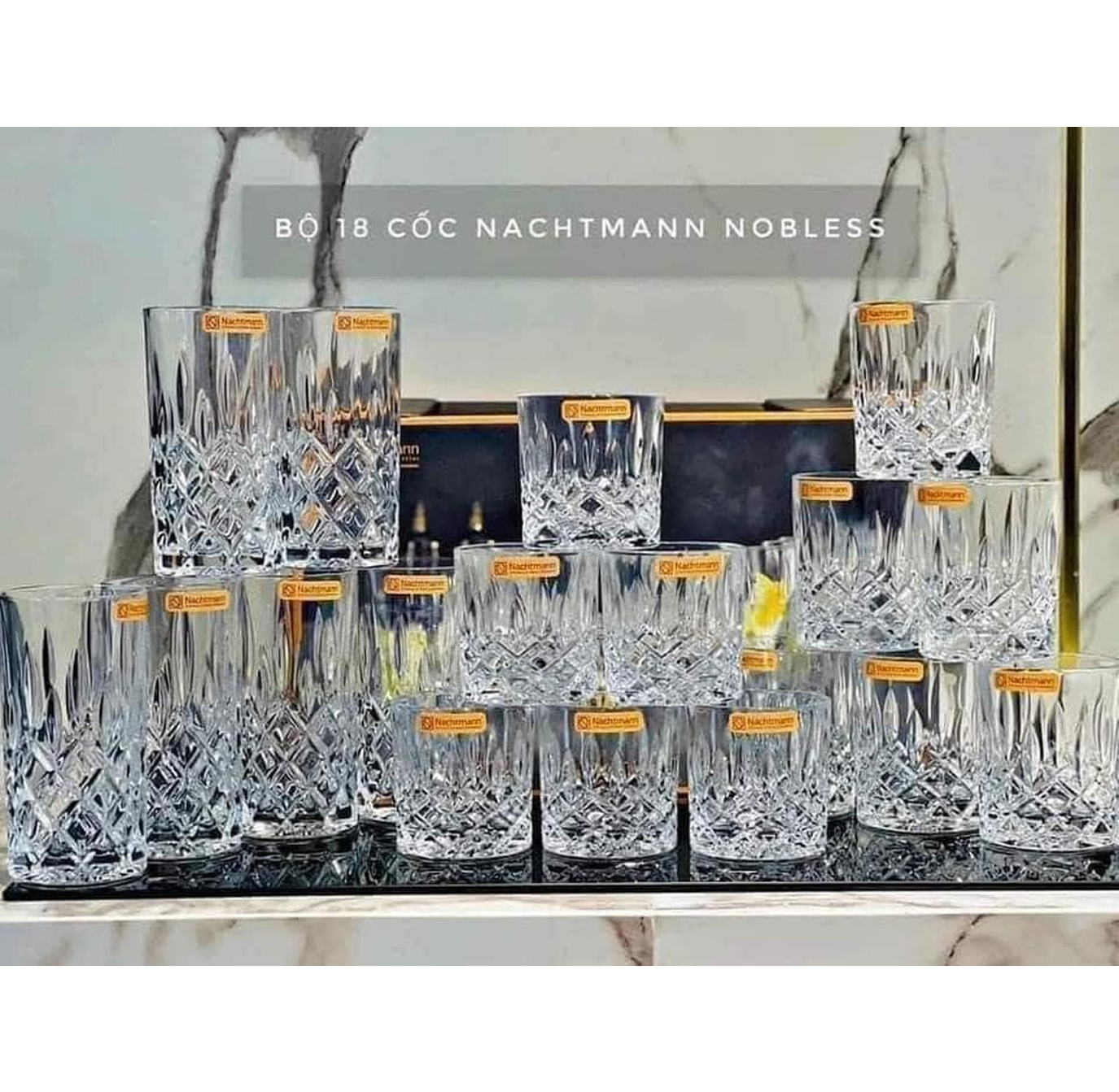 Bộ 18 cốc Nachtmann Noblesse Becher 101764 1 Bo 18 coc Nachtmann Noblesse Becher 101764 1