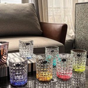 Bộ 6 cốc pha lê Bohemia Diamond Tumbler full màu 230ml Bo 6 coc pha le Bohemia Diamond Tumbler full mau 230ml 2