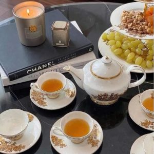 Bộ trà sứ xương Imperial London Hoa Cúc Vàng (13 chi tiết) Bo tra su xuong Imperial London Hoa Cuc Vang 3
