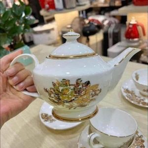 Bộ trà sứ xương Imperial London Hoa Cúc Vàng (13 chi tiết) Bo tra su xuong Imperial London Hoa Cuc Vang 7