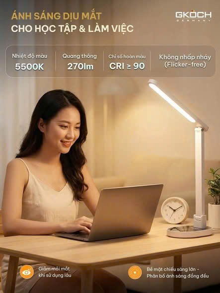 ĐÈN CHỐNG CẬN ĐỂ BÀN GKOCH - YG8611 3 DEN CHONG CAN DE BAN GKOCH YG8611 3