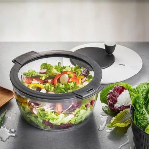 RỔ QUAY VẮT RÁO RAU SALAD GEFU ROTARE 00182 3L