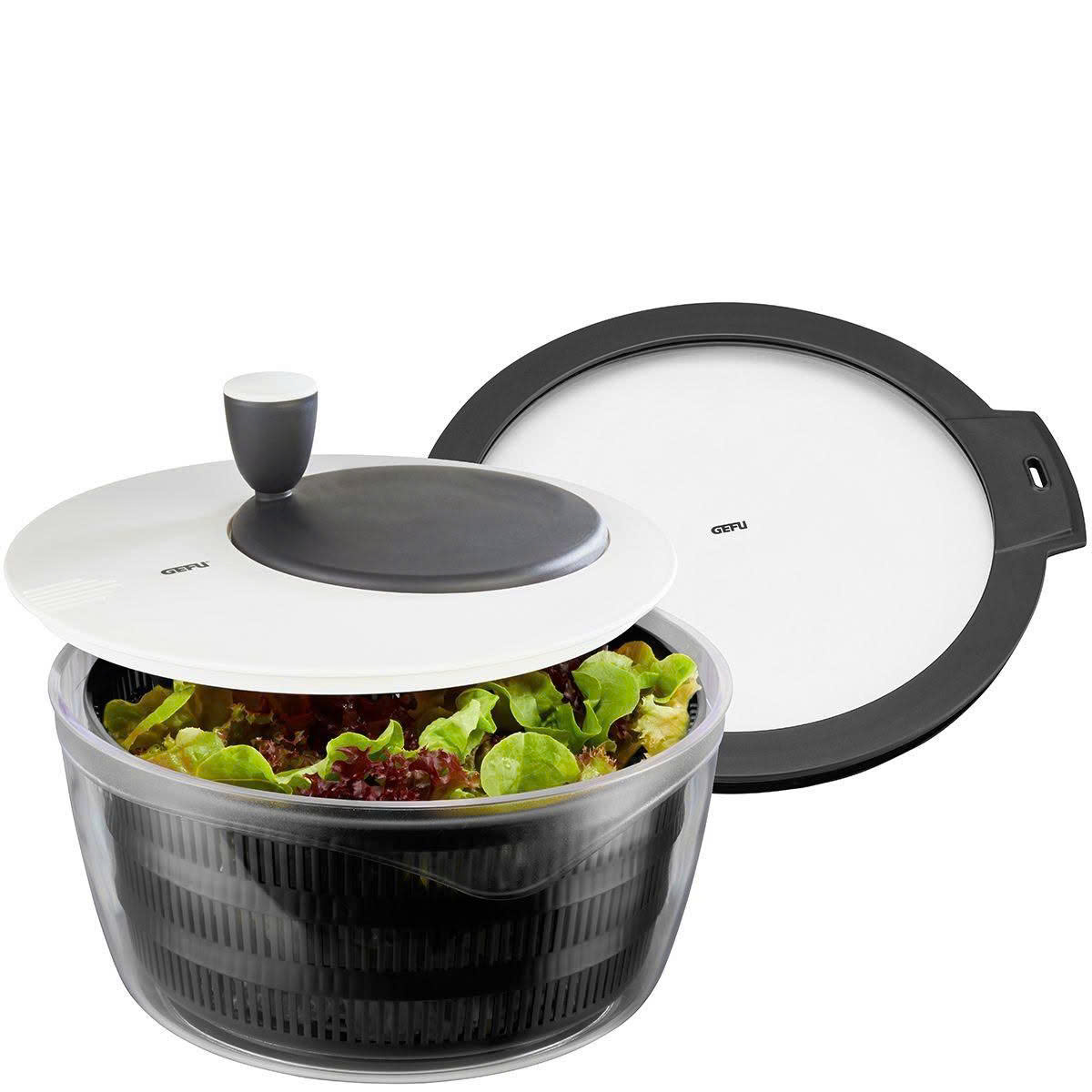RỔ QUAY VẮT RÁO RAU SALAD GEFU ROTARE 00182 2 RO QUAY VAT RAO RAU SALAD GEFU ROTARE 00182 2
