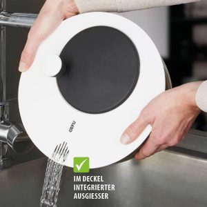 RỔ QUAY VẮT RÁO RAU SALAD GEFU ROTARE 00182 3L RO QUAY VAT RAO RAU SALAD GEFU ROTARE 00182 3